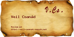 Veil Csanád névjegykártya