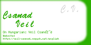 csanad veil business card